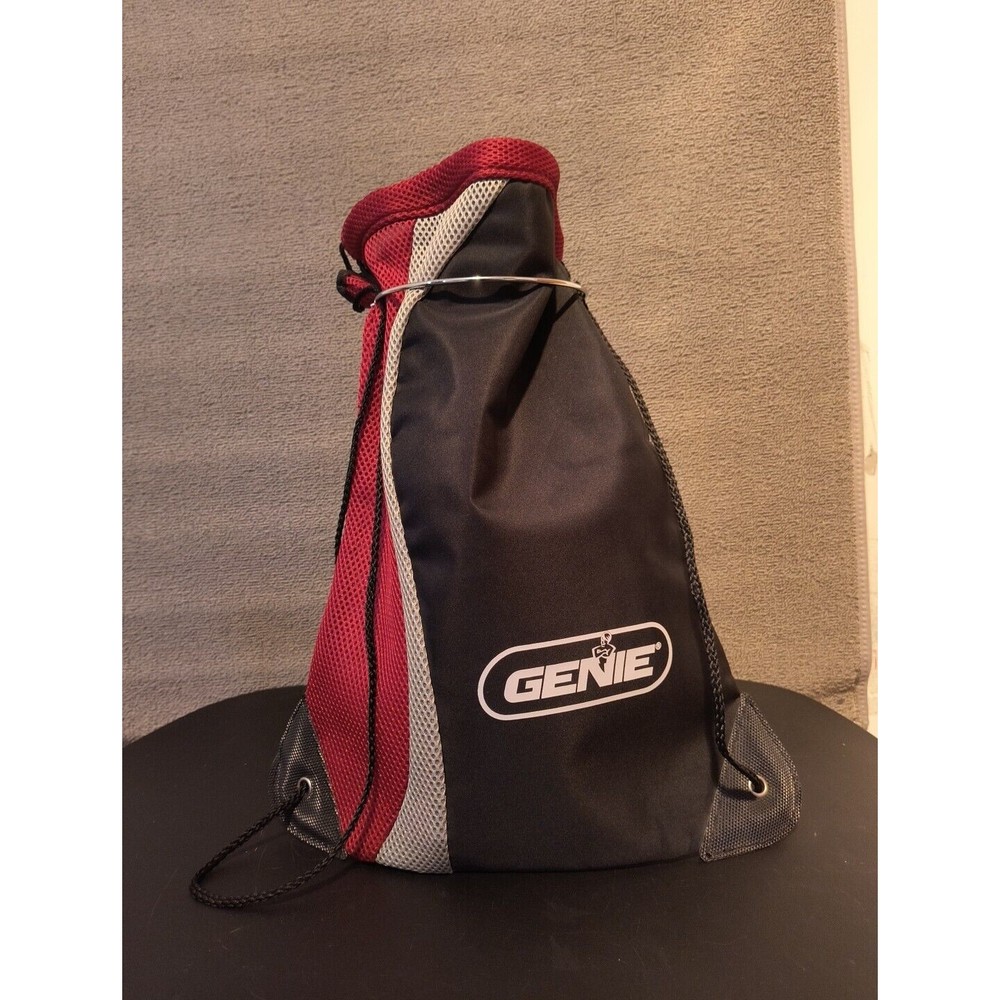 Genie® Sackpack Drawstring Backpack Red Black Gray 2341